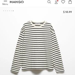 Mango striped sweatshirt